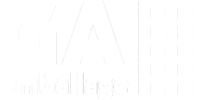 Vit logo GA Emballage